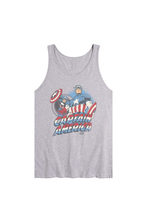 - Captain America Pastel Super Hero - Men's Sleeveless Graphic Tank