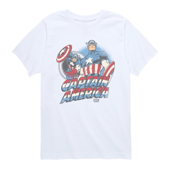 Marvel - Captain America Pastel Super Hero Toddler Short Sleeve Graphic T-Shirt
