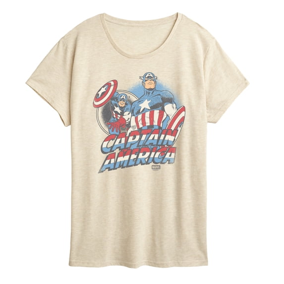 Marvel - Captain America Pastel Super Hero - Women's Short Sleeve Graphic T-Shirt