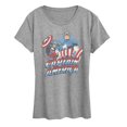 thumbnail image 1 of Marvel - Captain America Pastel Super Hero - Women's Short Sleeve Graphic T-Shirt, 1 of 4