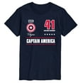 thumbnail image 1 of Marvel - Captain America Portrait Jersey - Men's Short Sleeve Graphic T-Shirt, 1 of 4