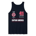 thumbnail image 1 of Marvel - Captain America Portrait Jersey - Men's Sleeveless Graphic Tank, 1 of 4