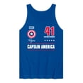 thumbnail image 1 of Marvel - Captain America Portrait Jersey - Men's Sleeveless Graphic Tank, 1 of 3