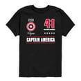 thumbnail image 1 of Marvel - Captain America Portrait Jersey - Toddler Short Sleeve Graphic T-Shirt, 1 of 4