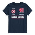 thumbnail image 1 of Captain America - Jersey - Youth Boys Short Sleeve Graphic T-Shirt, 1 of 4