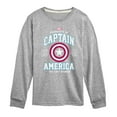 thumbnail image 1 of Marvel Captain America - Property - Toddler and Youth Long Sleeve Graphic T-shirt, 1 of 4