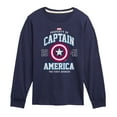 thumbnail image 1 of Marvel Captain America - Property - Toddler and Youth Long Sleeve Graphic T-shirt, 1 of 4