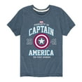 thumbnail image 1 of Marvel Captain America - Property - Toddler and Youth Short Sleeve Graphic T-shirt, 1 of 5
