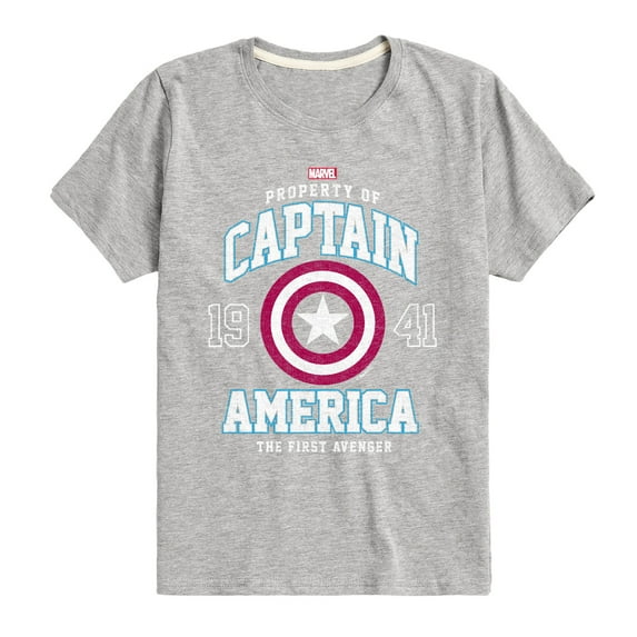 Marvel Captain America - Property - Toddler and Youth Short Sleeve Graphic T-shirt