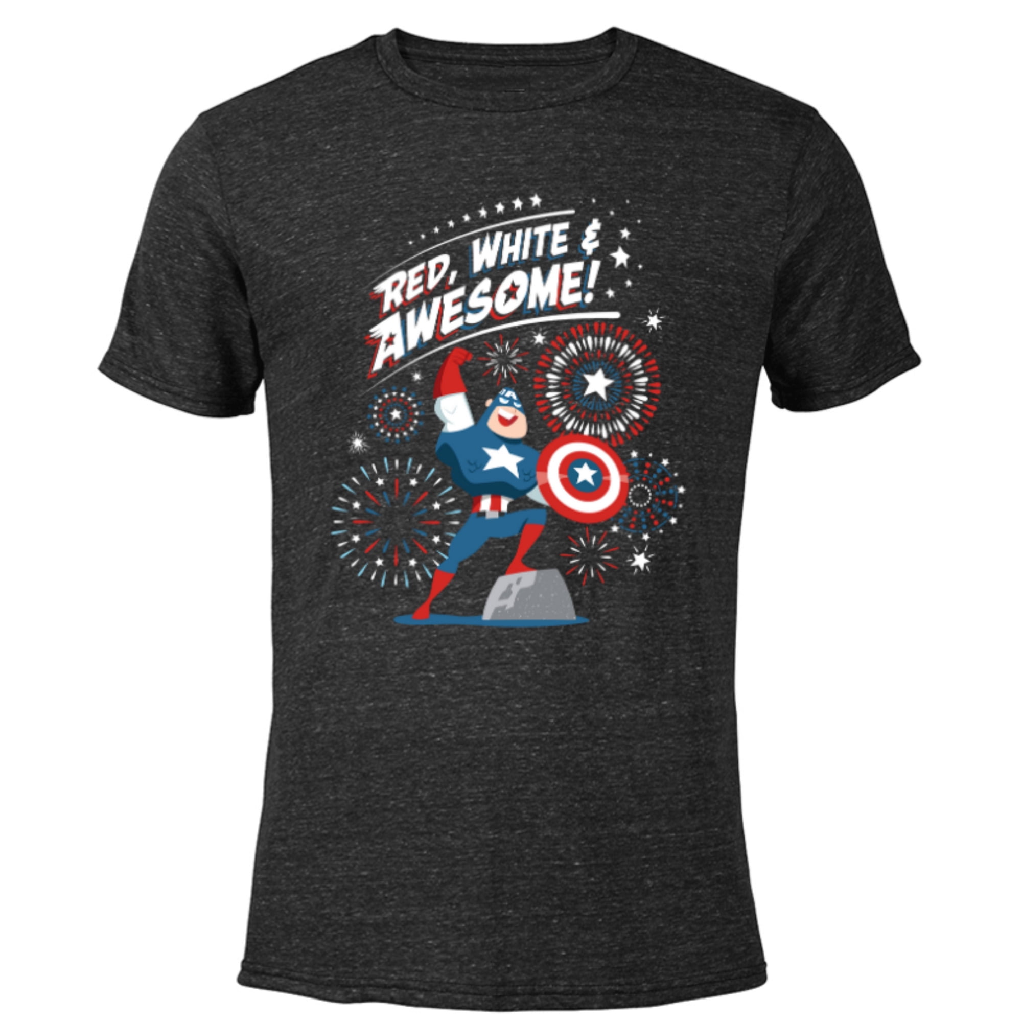 Marvel Captain America Red, White & Awesome 4th of July - Short Sleeve ...