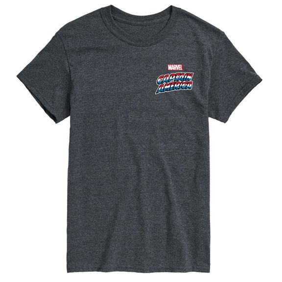 Marvel Captain America - Retro Distressed Flag Pose - Men's Short Sleeve Graphic Tee