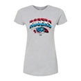thumbnail image 1 of Marvel Captain America - Rogers - Juniors Fitted Graphic T-Shirt, 1 of 4