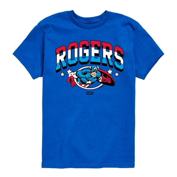 Marvel Captain America - Rogers - Toddler and Youth Short Sleeve Graphic T-shirt