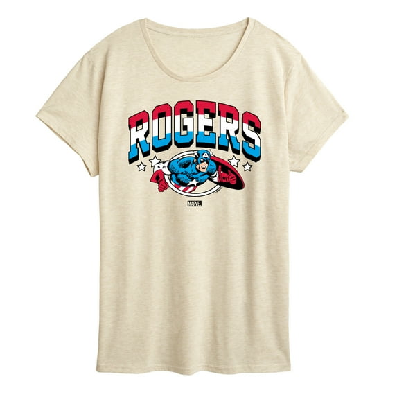 Marvel Captain America - Rogers - Women's Short Sleeve Graphic T-Shirt
