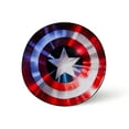 thumbnail image 1 of Marvel Captain America Shield Oversized Fleece Sherpa Throw Blanket | 72 Inches, 1 of 7