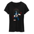 thumbnail image 1 of Marvel Captain America - Shield Pose - Women's Short Sleeve Graphic T-Shirt, 1 of 5