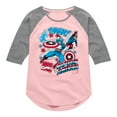 thumbnail image 1 of Marvel Captain America - Stickers - Toddler and Youth Girls Shirt Tail Raglan, 1 of 5