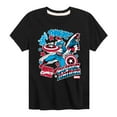 thumbnail image 1 of Marvel Captain America - Stickers - Toddler and Youth Short Sleeve Graphic T-shirt, 1 of 5