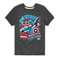 thumbnail image 1 of Marvel Captain America - Stickers - Toddler and Youth Short Sleeve Graphic T-shirt, 1 of 5