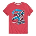 thumbnail image 1 of Marvel Captain America - Stickers - Toddler and Youth Short Sleeve Graphic T-shirt, 1 of 5