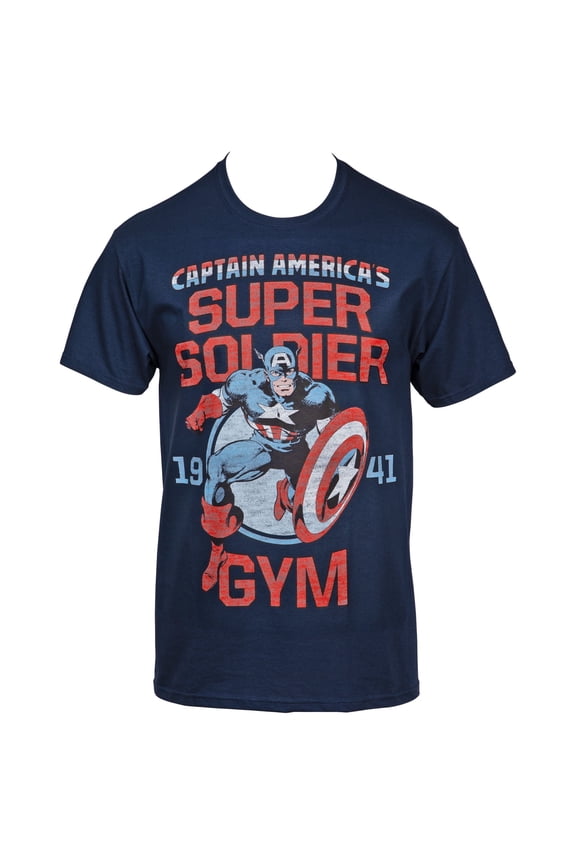 Marvel Captain America Super Soldier Gym Est. 1941 T-Shirt-XLarge