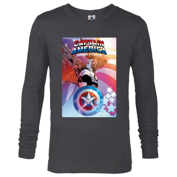 Marvel Captain America Symbol of Truth #1 Comic Cover - Long Sleeve T-Shirt for Men - Customized-Charcoal Heather