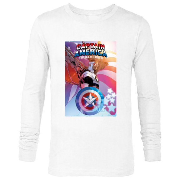 Marvel Captain America Symbol of Truth #1 Comic Cover - Long Sleeve T-Shirt for Men - Customized-White