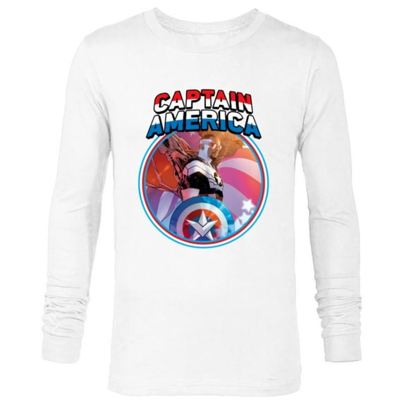 Marvel Captain America Symbol of Truth Sam Wilson - Long Sleeve T-Shirt for Men - Customized-White