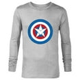 thumbnail image 1 of Marvel Captain America Symbol of Truth Sam Wilson Shield - Long Sleeve T-Shirt for Men - Customized-Athletic Heather, 1 of 5
