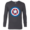 thumbnail image 1 of Marvel Captain America Symbol of Truth Sam Wilson Shield - Long Sleeve T-Shirt for Men - Customized-Charcoal Heather, 1 of 5