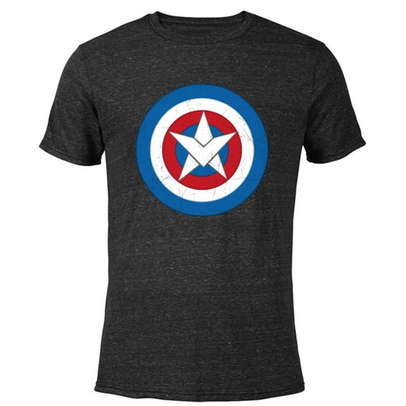 Marvel Captain America Symbol of Truth Sam Wilson Shield - Short Sleeve Blended T-Shirt for Adults - Customized-Black
