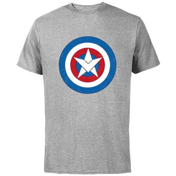 Marvel Captain America Symbol of Truth Sam Wilson Shield - Short Sleeve Cotton T-Shirt for Adults - Customized-Athletic Heather