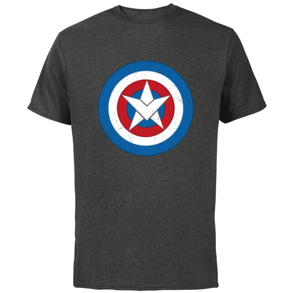Marvel Captain America Symbol of Truth Sam Wilson Shield - Short Sleeve Cotton T-Shirt for Adults - Customized-Charcoal