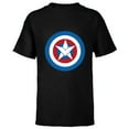 thumbnail image 1 of Marvel Captain America Symbol of Truth Sam Wilson Shield - Short Sleeve T-Shirt for Kids - Customized-Black, 1 of 5