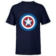 thumbnail image 1 of Marvel Captain America Symbol of Truth Sam Wilson Shield - Short Sleeve T-Shirt for Kids - Customized-Navy, 1 of 5