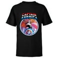 thumbnail image 1 of Marvel Captain America Symbol of Truth Sam Wilson - Short Sleeve T-Shirt for Kids - Customized-Black, 1 of 5