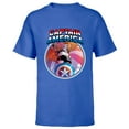 thumbnail image 1 of Marvel Captain America Symbol of Truth Sam Wilson - Short Sleeve T-Shirt for Kids - Customized-Royal, 1 of 5