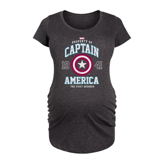 Marvel Captain America - The First Avenger - Maternity Scoop Neck Graphic T-Shirt