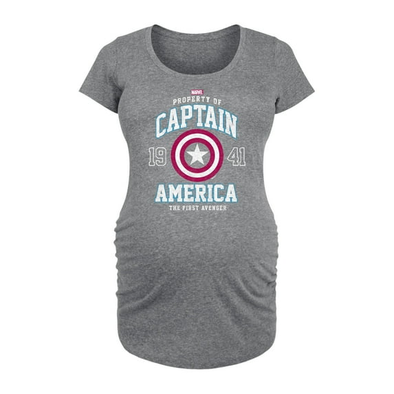 Marvel Captain America - The First Avenger - Maternity Scoop Neck Graphic T-Shirt