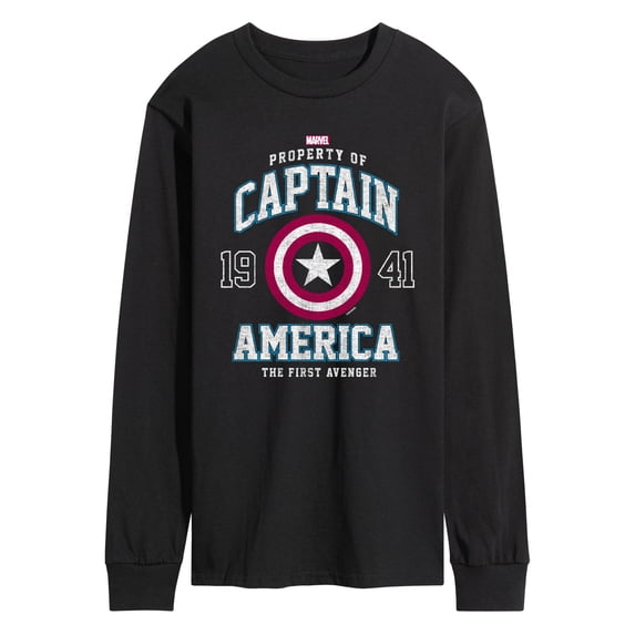 Marvel Captain America - The First Avenger - Men's Long Sleeve Graphic Tee