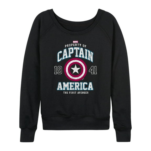 Marvel Captain America - The First Avenger - Women's French Terry Pullover Sweatshirt