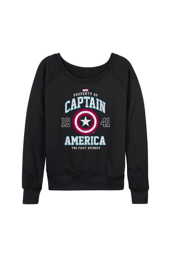 Captain America - The First Avenger - Women's French Terry Pullover Sweatshirt