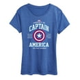 thumbnail image 1 of Marvel Captain America - The First Avenger - Women's Short Sleeve Graphic T-Shirt, 1 of 5