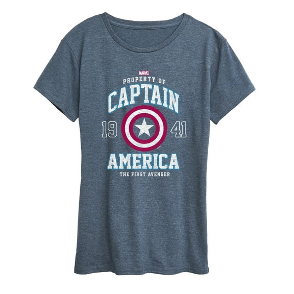 Marvel Captain America - The First Avenger - Women's Short Sleeve Graphic T-Shirt