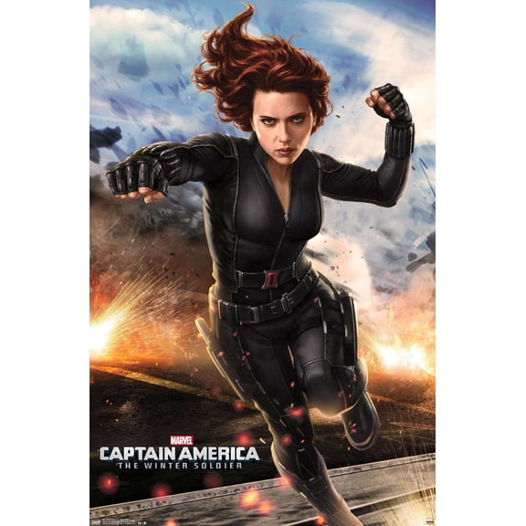 Marvel - Captain America - The Winter Soldier - Black Widow Wall Poster, 14.725" x 22.375"