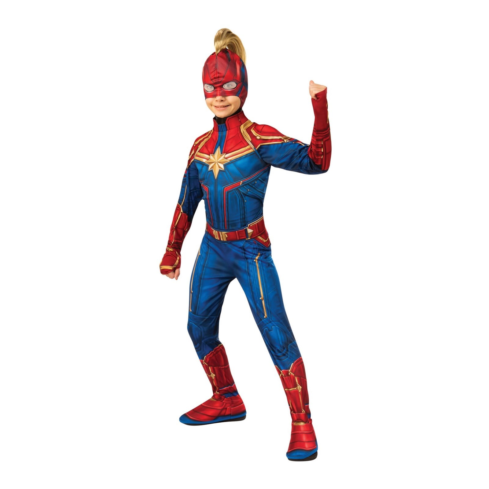 Captain Marvel Hero Top and Headpiece Adult Costume Captain Marvel Hero Top and Headpiece Adult Costume