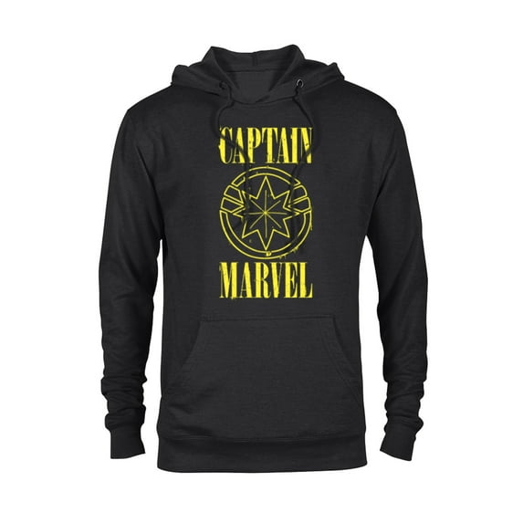 Marvel Captain Marvel 90s Logo - Pullover Hoodie for Adults - Customized-Black
