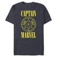 thumbnail image 1 of Marvel Captain Marvel 90s Logo - Short Sleeve Blended T-Shirt for Adults - Customized-Navy Heather, 1 of 5