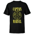thumbnail image 1 of Marvel Captain Marvel 90s Logo - Short Sleeve T-Shirt for Kids - Customized-Black, 1 of 5