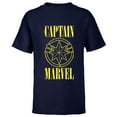 thumbnail image 1 of Marvel Captain Marvel 90s Logo - Short Sleeve T-Shirt for Kids - Customized-Navy, 1 of 5